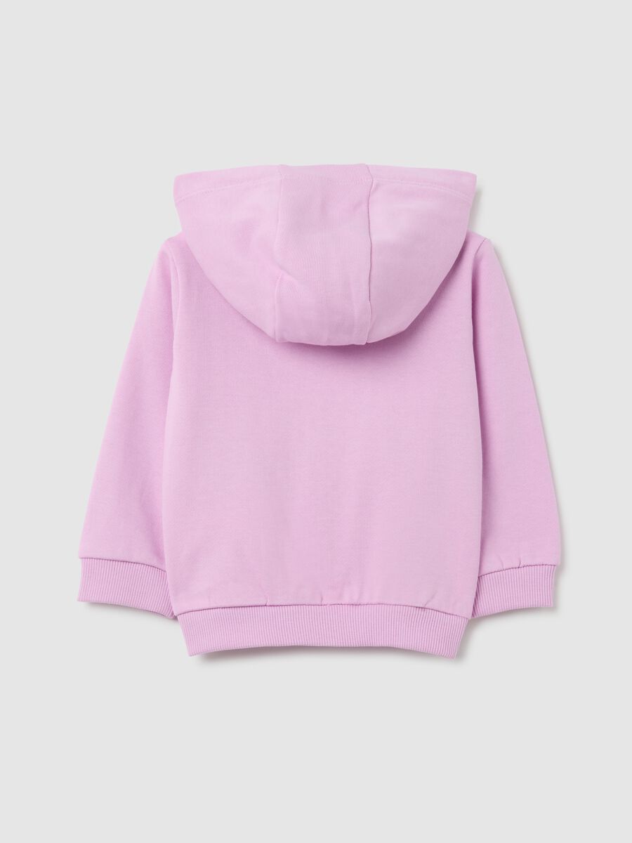 Felpa da neonata in puro cotone rosa regular fit_1