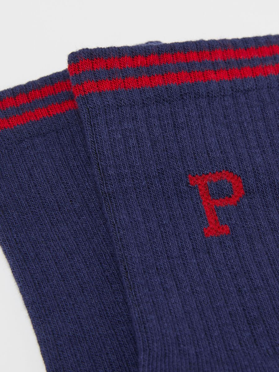 Two-pack tennis socks with logo and fox design_2