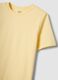 Yellow organic cotton short-sleeve T-shirt_1