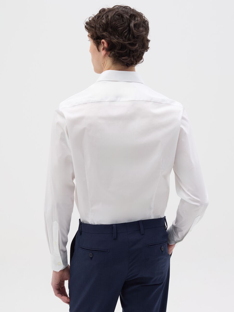 Solid colour slim fit shirt_3