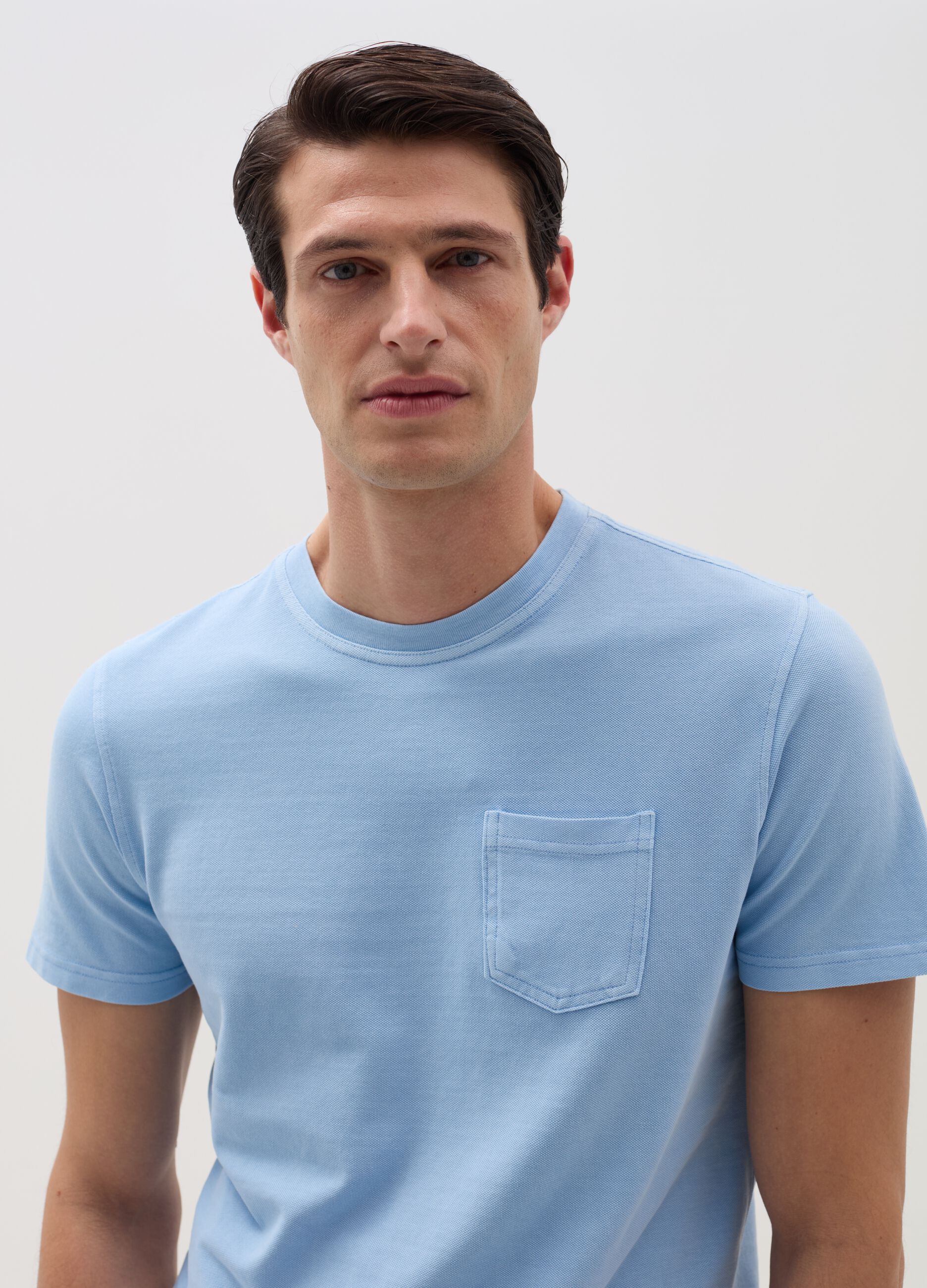 Ovs T-shirt in piquet con tasca