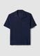 Blue cotton-blend short-sleeve polo shirt, regular fit_4