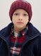 Boys' blue jacket with high collar in regular fit sherpa_2