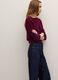 Red crew neck sweater in pure cashmere regular fit_3