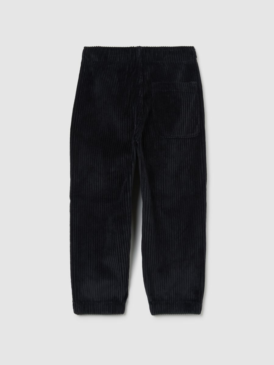 Blue regular fit children's trousers_1