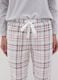 Fleece pyjama trousers with check pattern_2