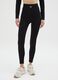 Leggings in tessuto elasticizzato neri regular fit_1