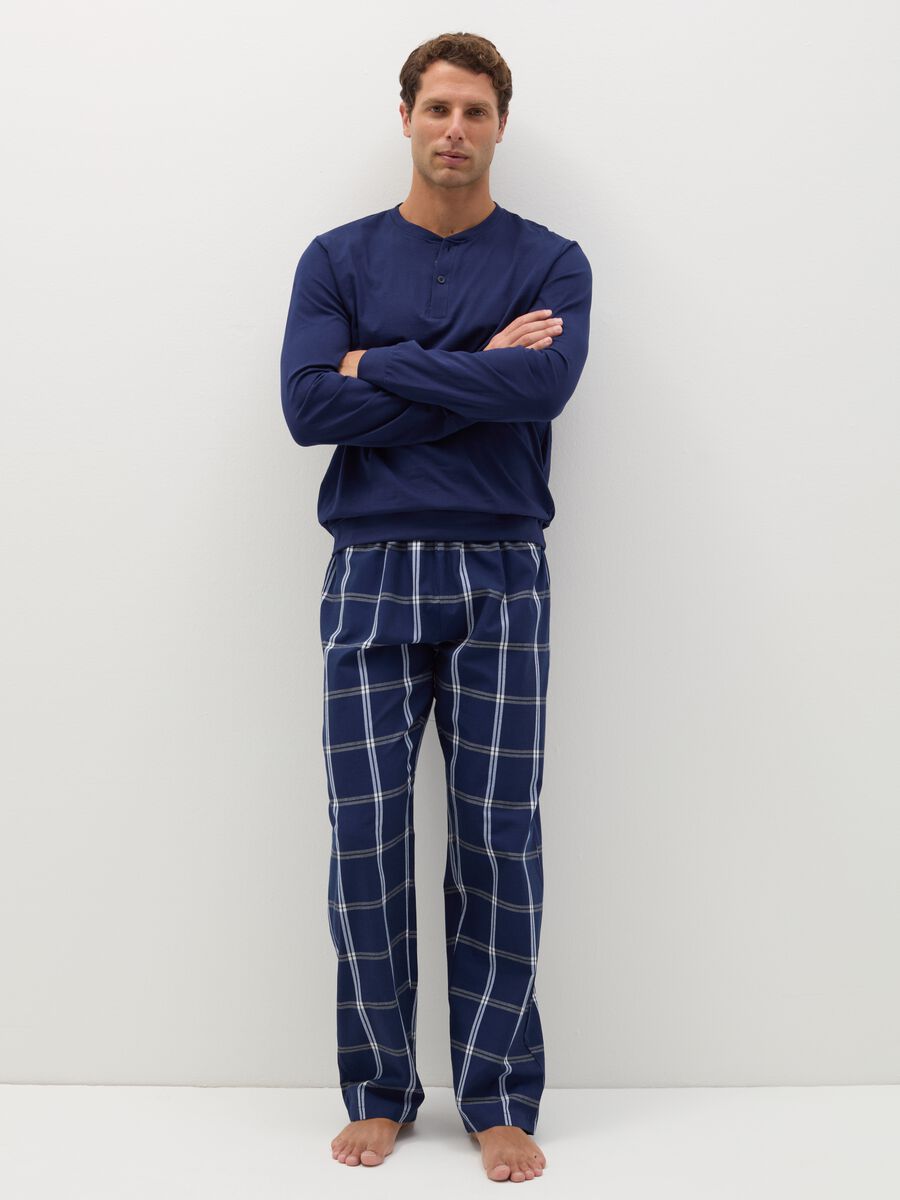 Long pyjamas with granddad neckline_0