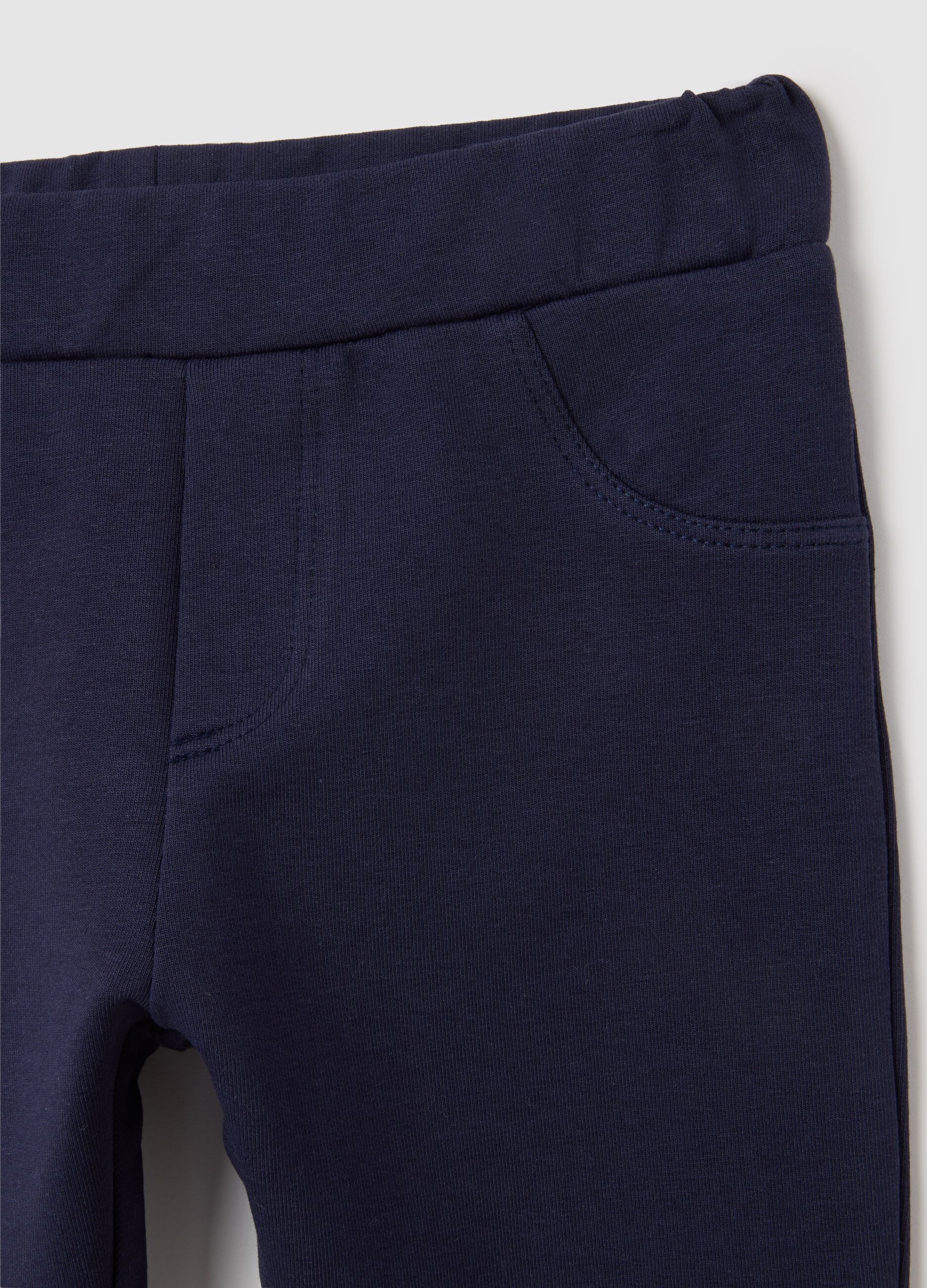 Girls' multicoloured cotton sweatshirt and trousers set, regular fit