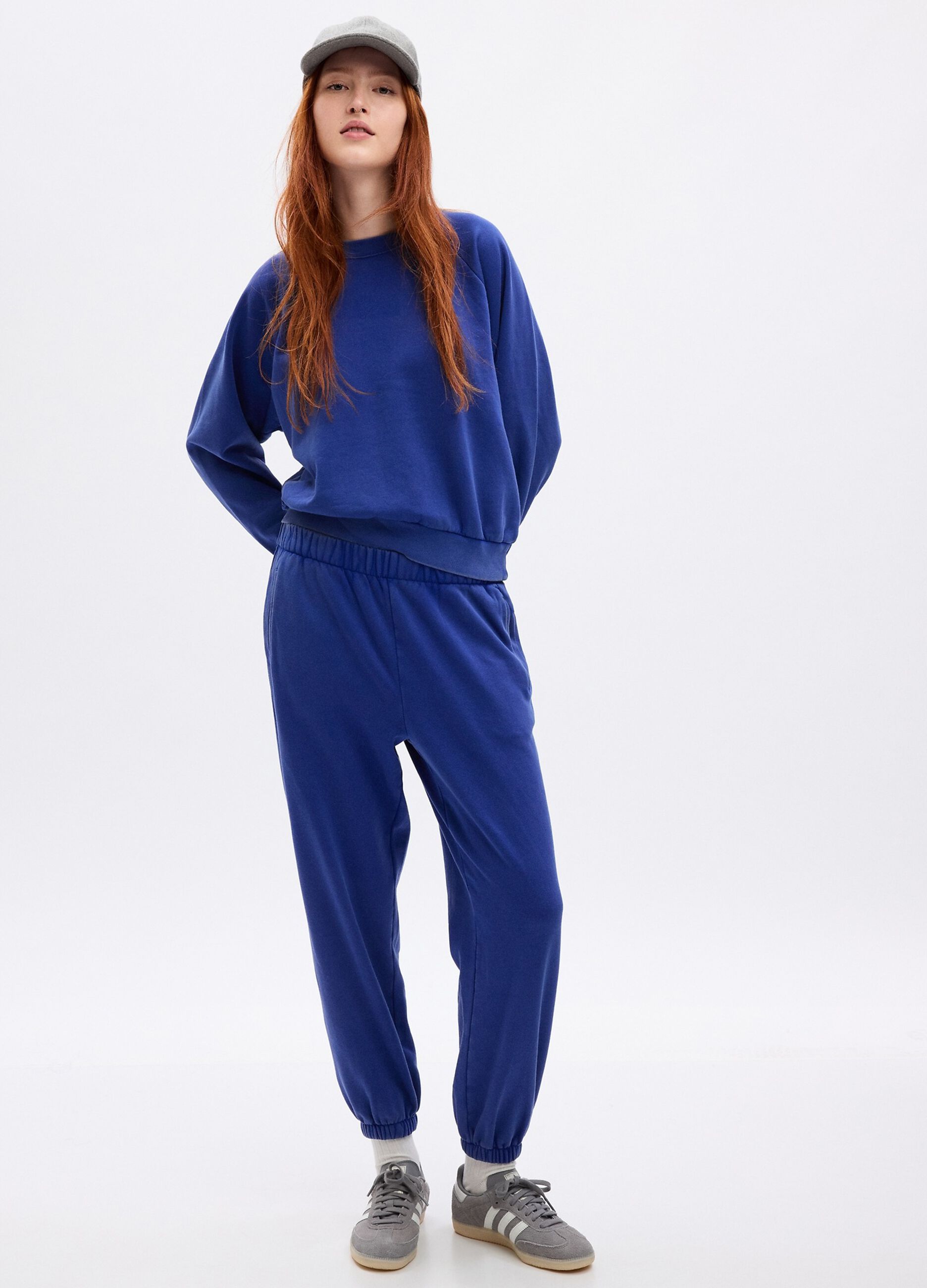 High-rise plush joggers