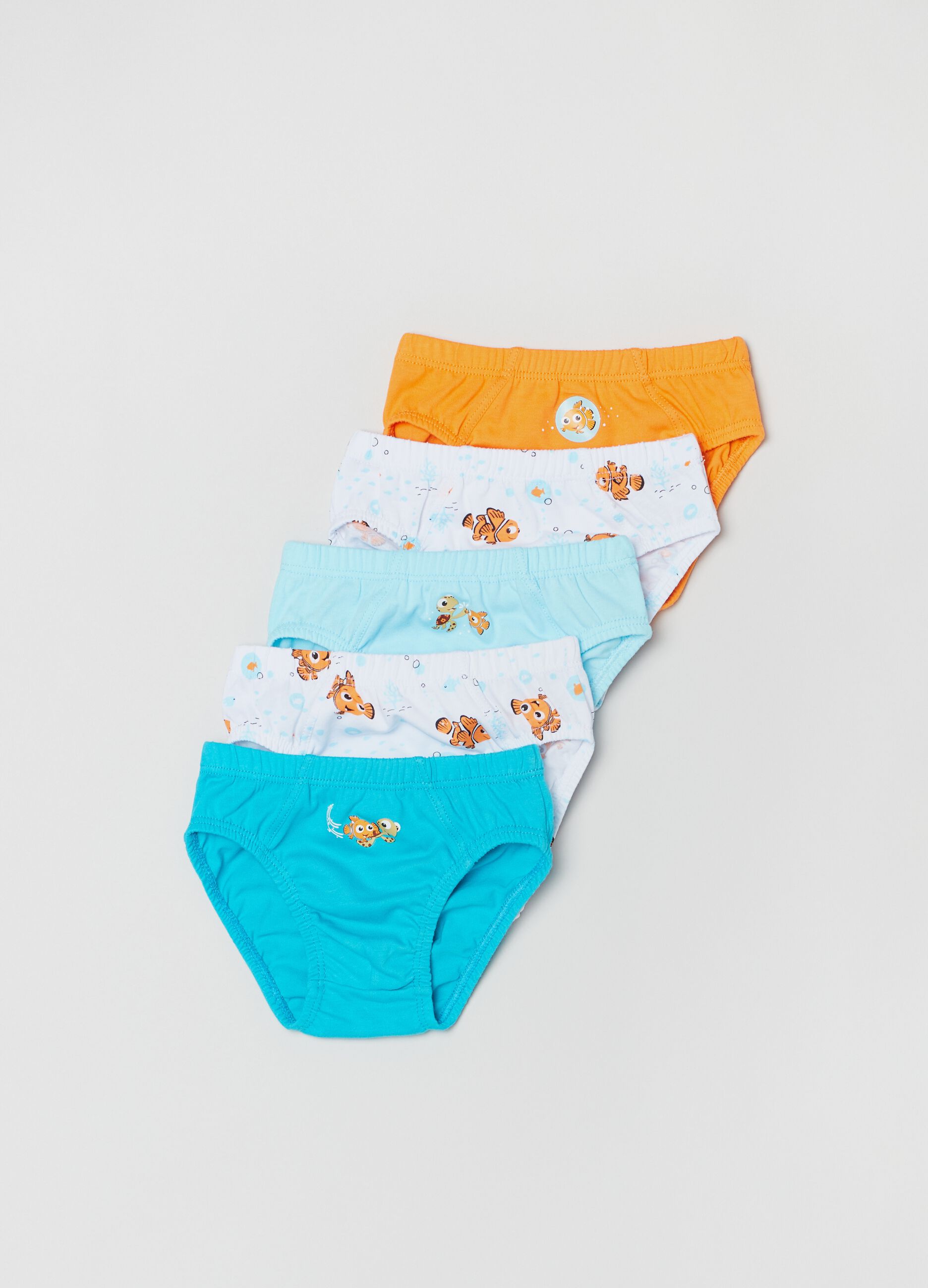 Five-pack Disney Baby Nemo briefs in cotton