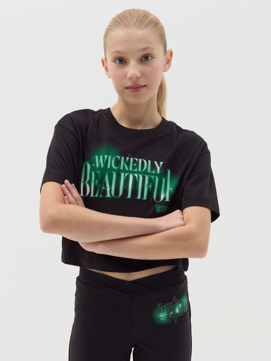 Boxy-fit T-shirt with Wicked print_0
