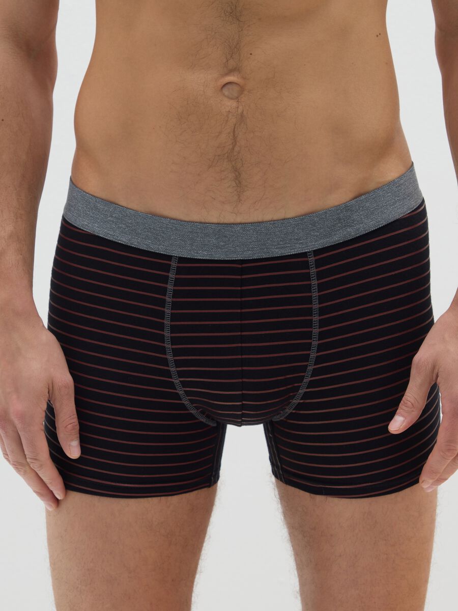Tripack of multi-colour stretch cotton regular fit boxers_1