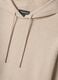 Beige cotton-blend fleece hoodie, regular fit_1
