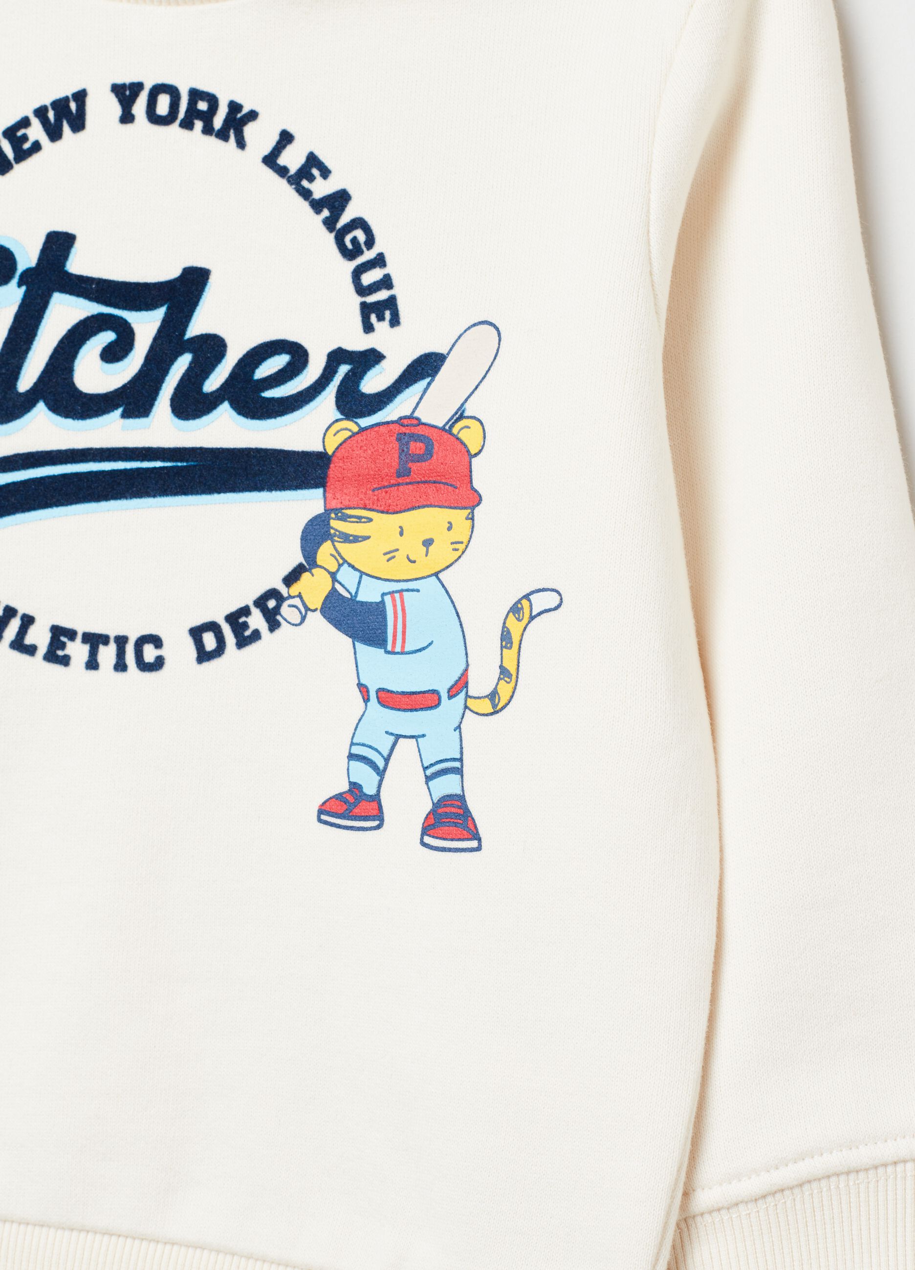 Jogging set in cotone con stampa_0