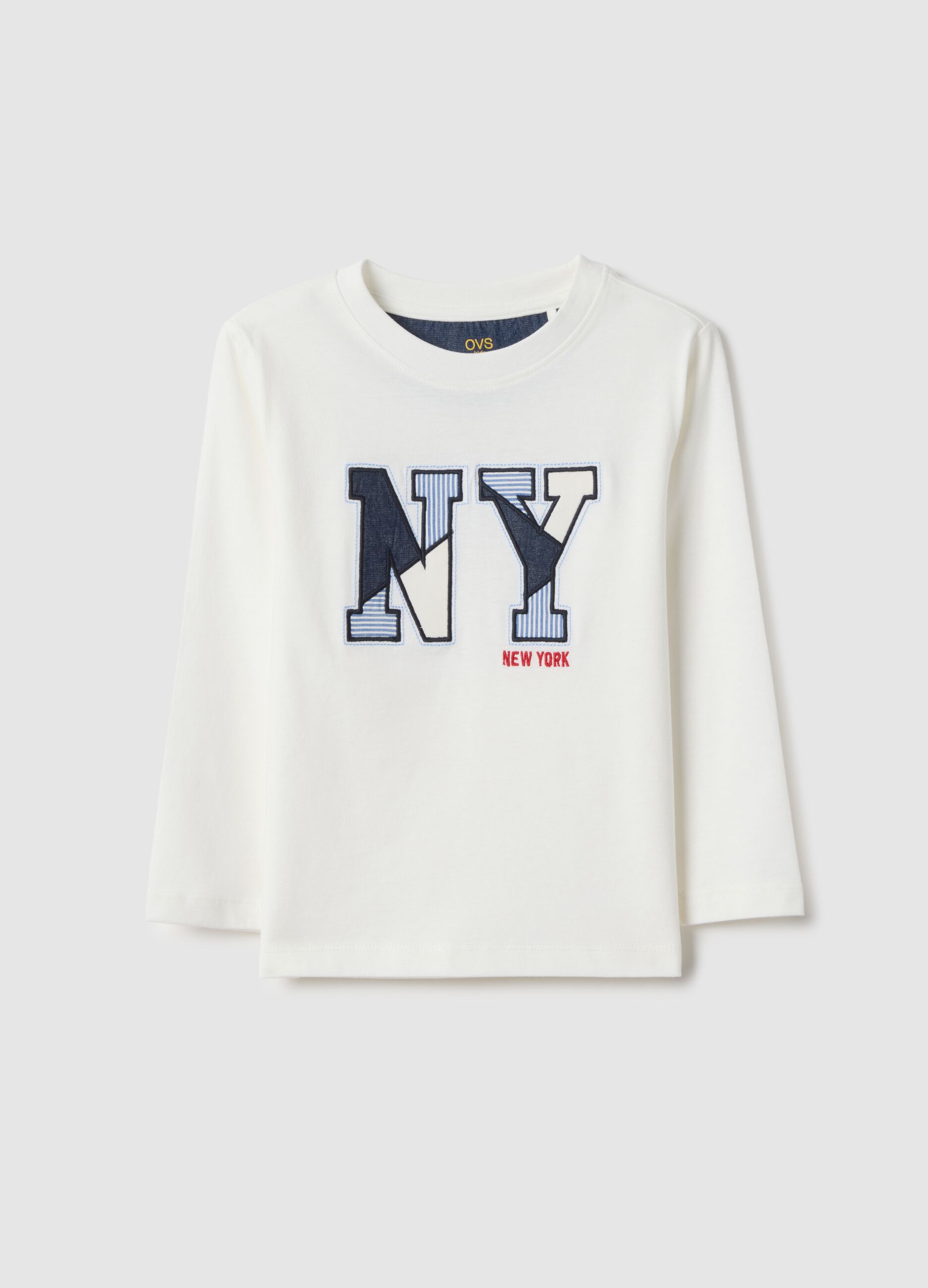 White pure cotton regular fit T-shirt for kids