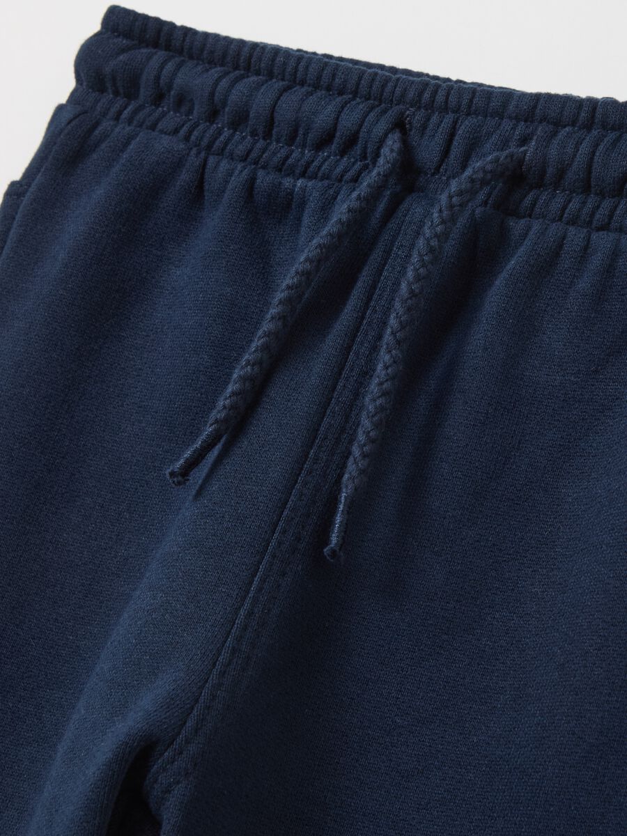 Joggers with drawstring and teddy bear print_3