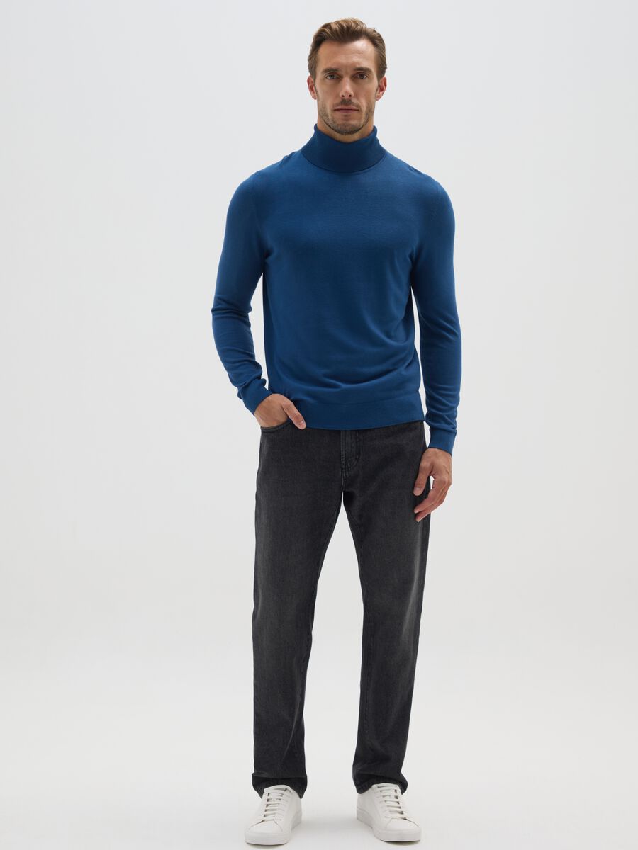 Dolcevita blu regular fit_1