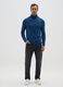 Blue regular fit turtleneck_1