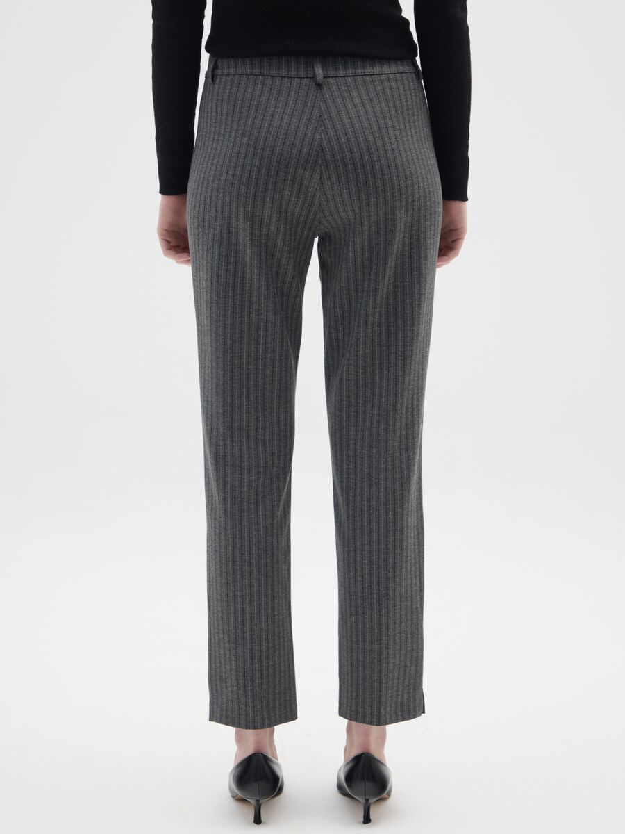 Grey Regular Fit Trousers_2