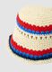 Multicoloured paper-and-cotton blend bucket hat_1
