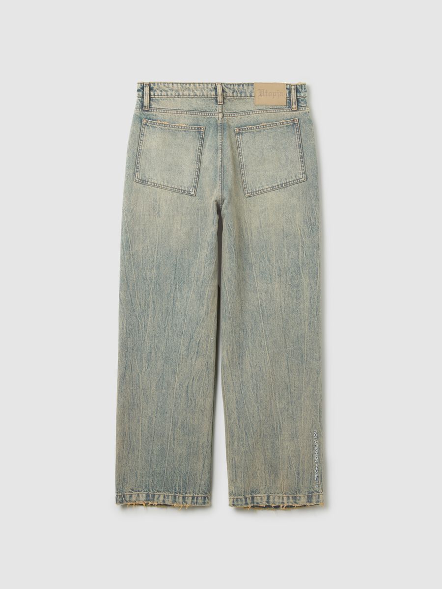 Bootcut Denim Washed Light Blue & Tea_6