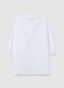 Girls' school smock in white cotton blend with unicorn_1