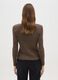 Brown Ribbed Jumper with Metallic Fibres_2