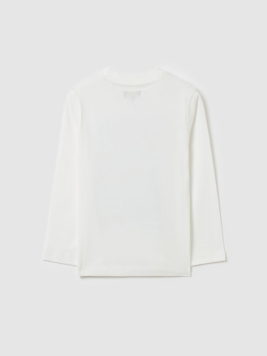 Long-sleeved T-shirt with tiger and logo patch_4