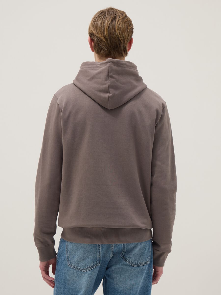 Felpa in puro cotone grigia regular fit Hard Rock Cafe London_2