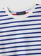 Multicolour striped cotton blend t-shirt with relaxed fit_5