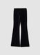 Treggings neri in cotone elasticizzato a costine_2