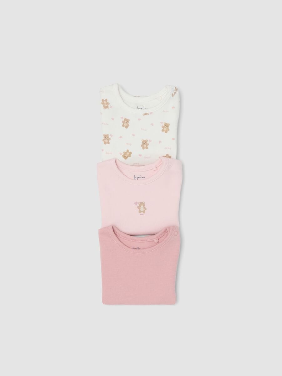 Tripack di body rosa in puro cotone organico per neonata_2