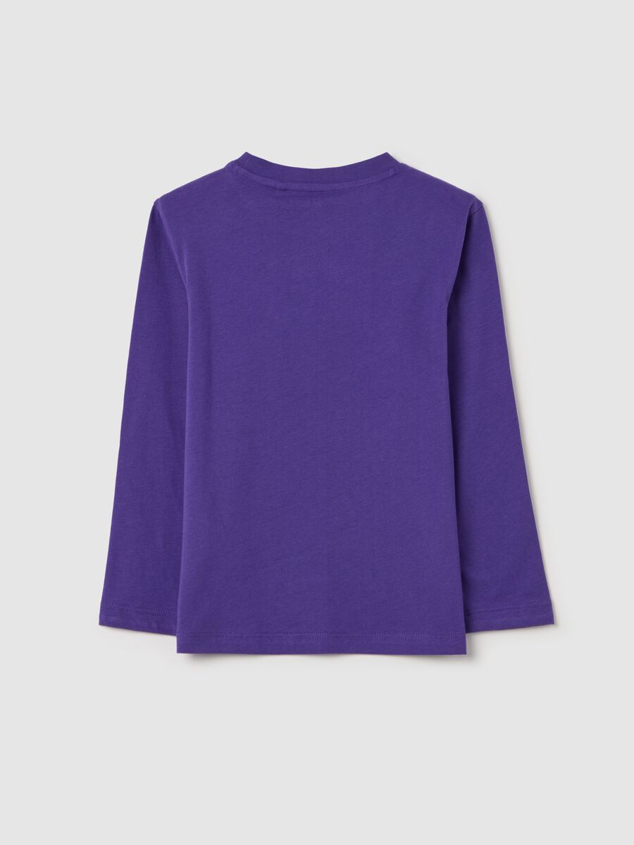 Long-sleeved T-shirt in cotton with print_1
