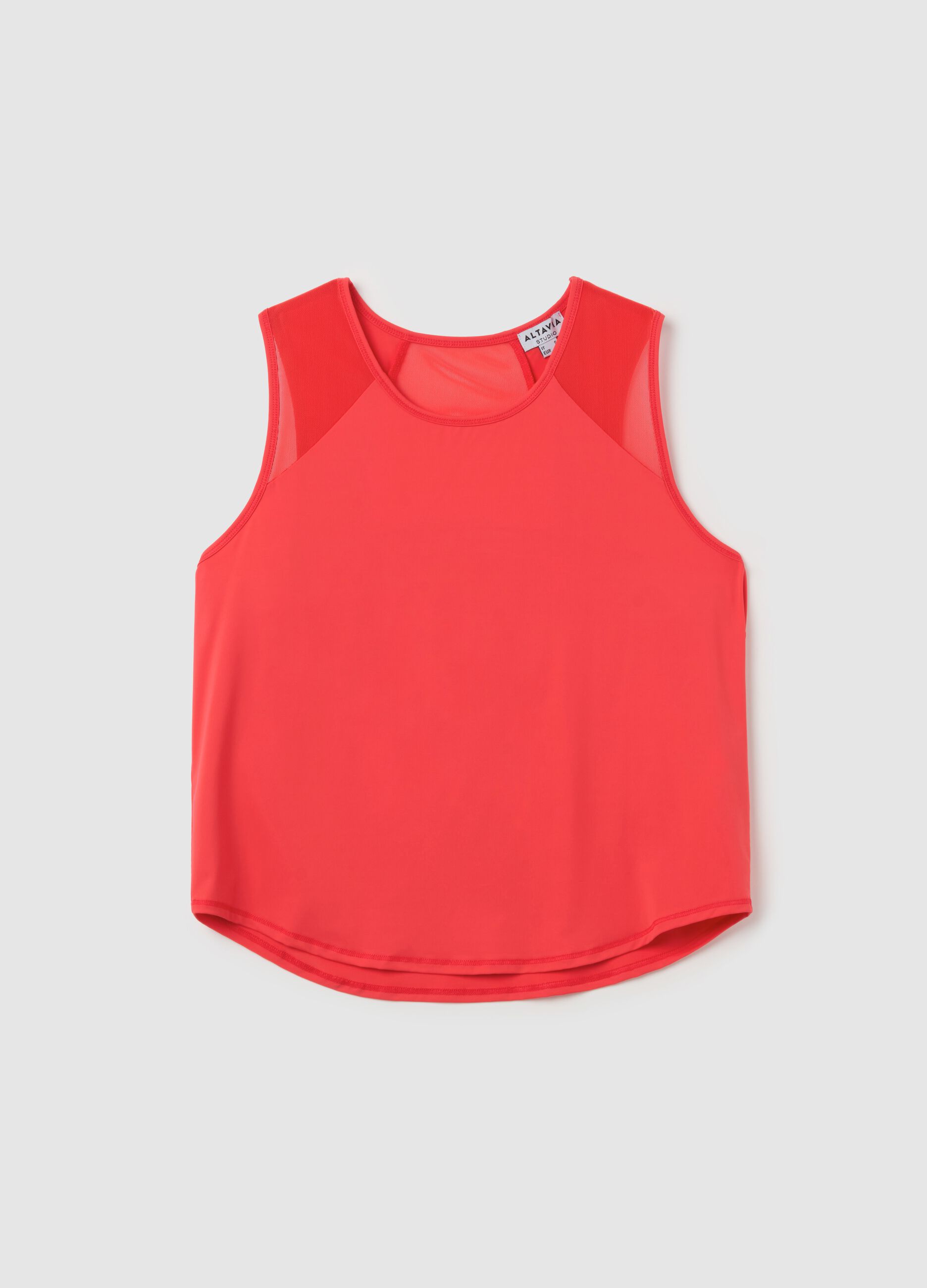 ALTAVIA STUDIO tank top with mesh inserts