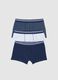 Tripack of regular fit multicolour stretch cotton boxers_0