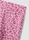 White and pink cotton-blend jogger set with Lilo & Stitch print for girls_2