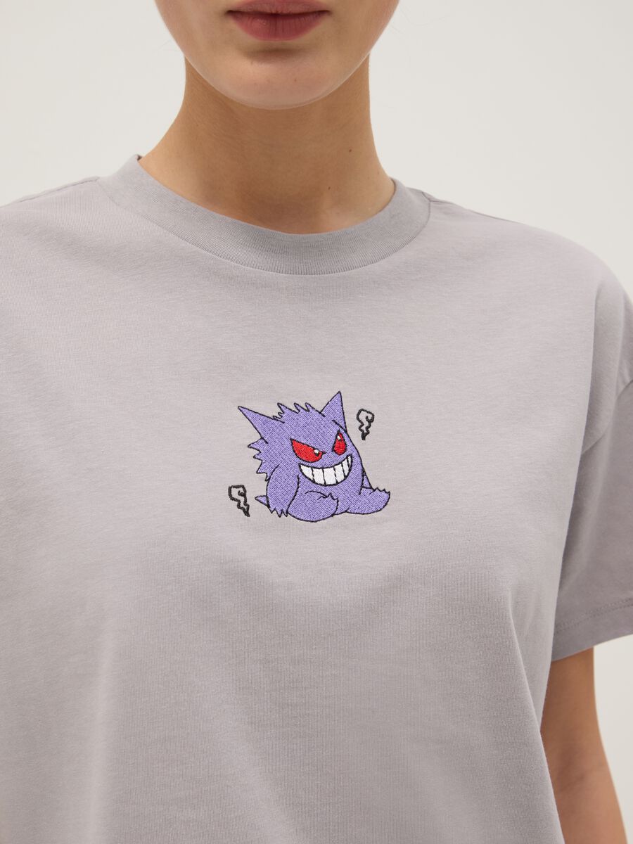 Grey pure cotton T-shirt regular fit with Pok&eacute;mon print_3