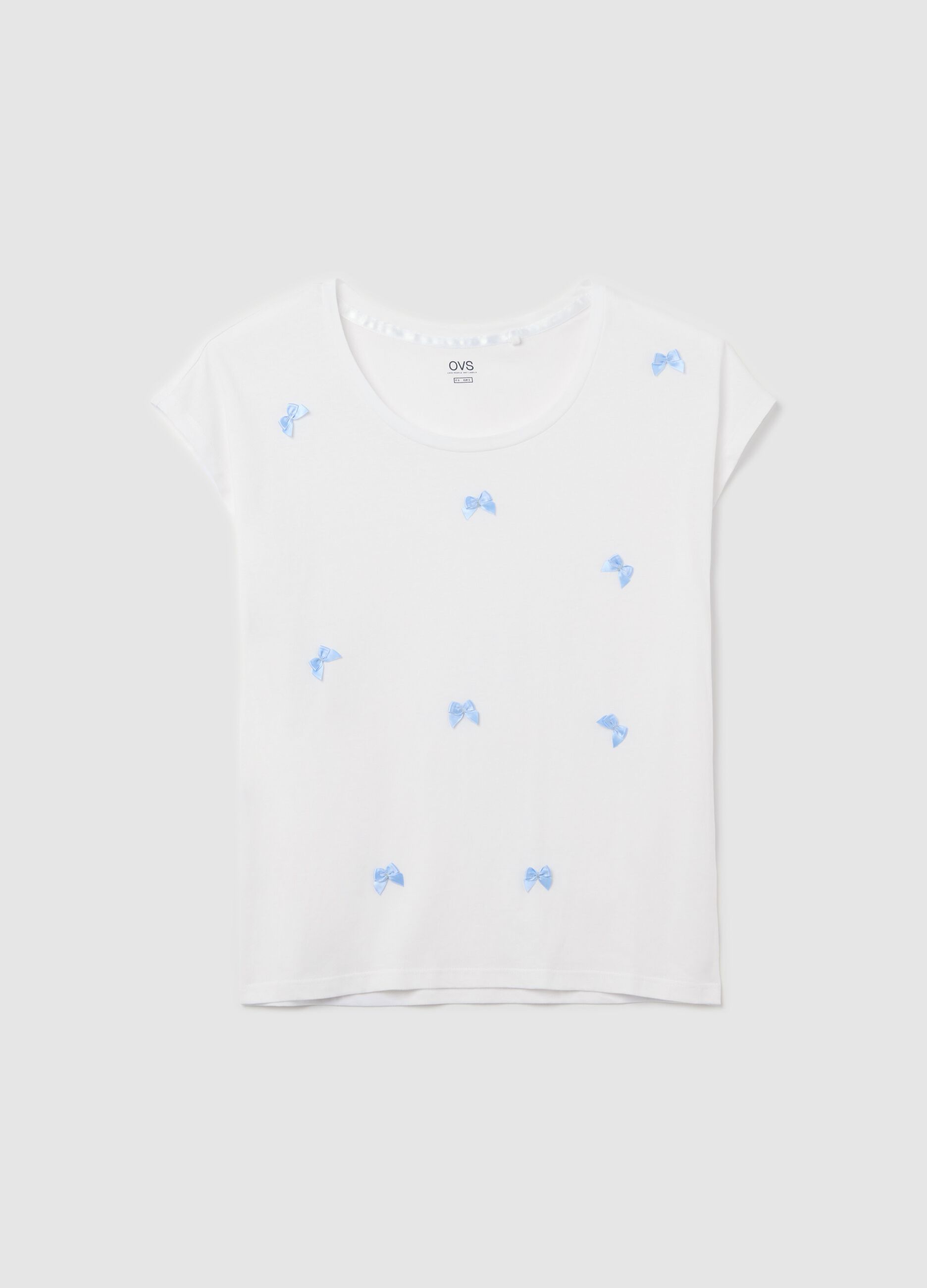 Light blue pyjama top with bows