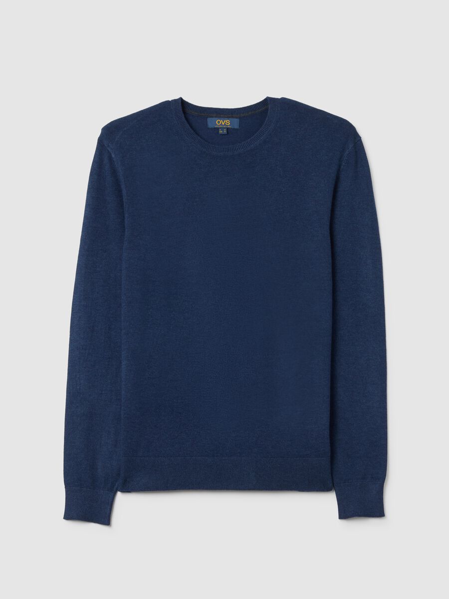 Blue Regular Fit Sweater_4