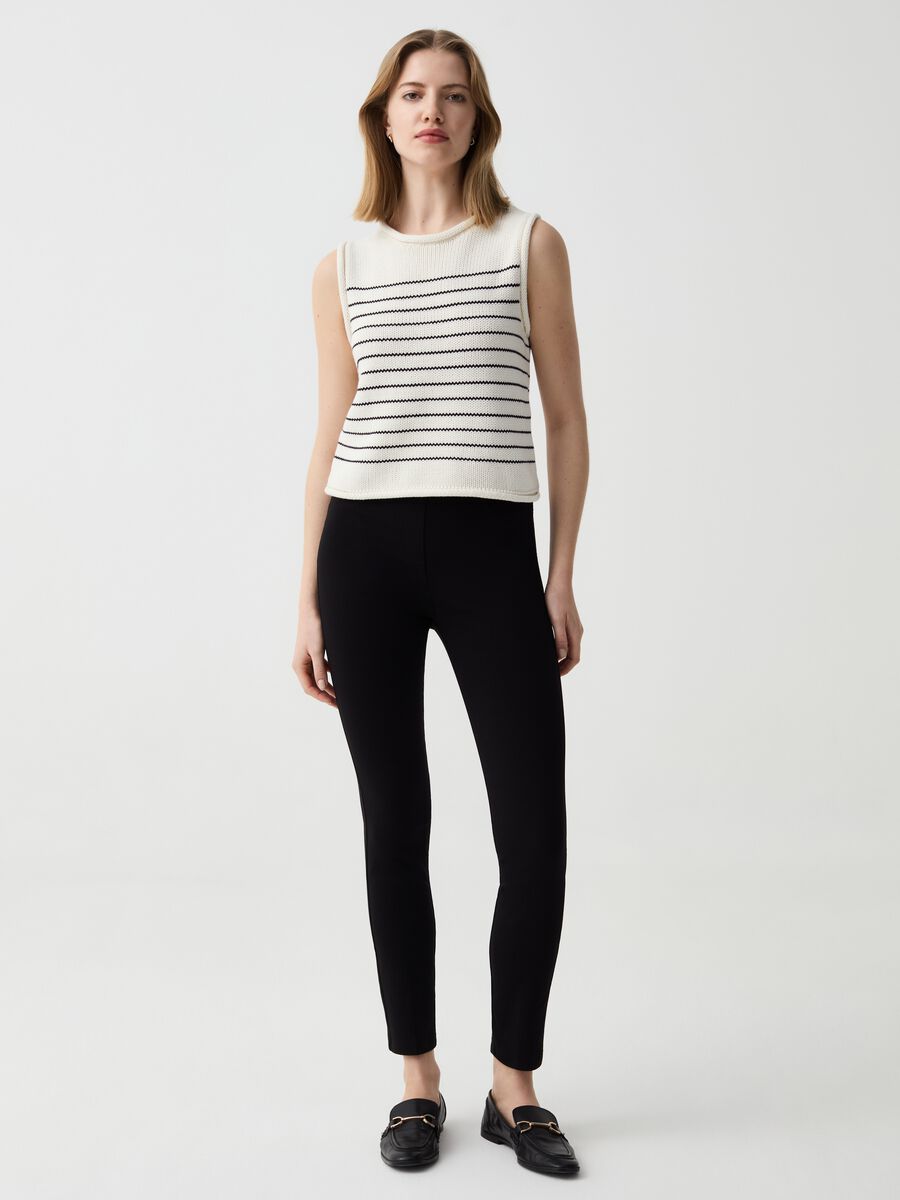 Sustainable stretch viscose treggings_0