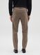 Brown skinny fit stretch cotton trousers_2
