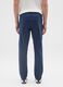 Blue slim fit cotton trousers_2