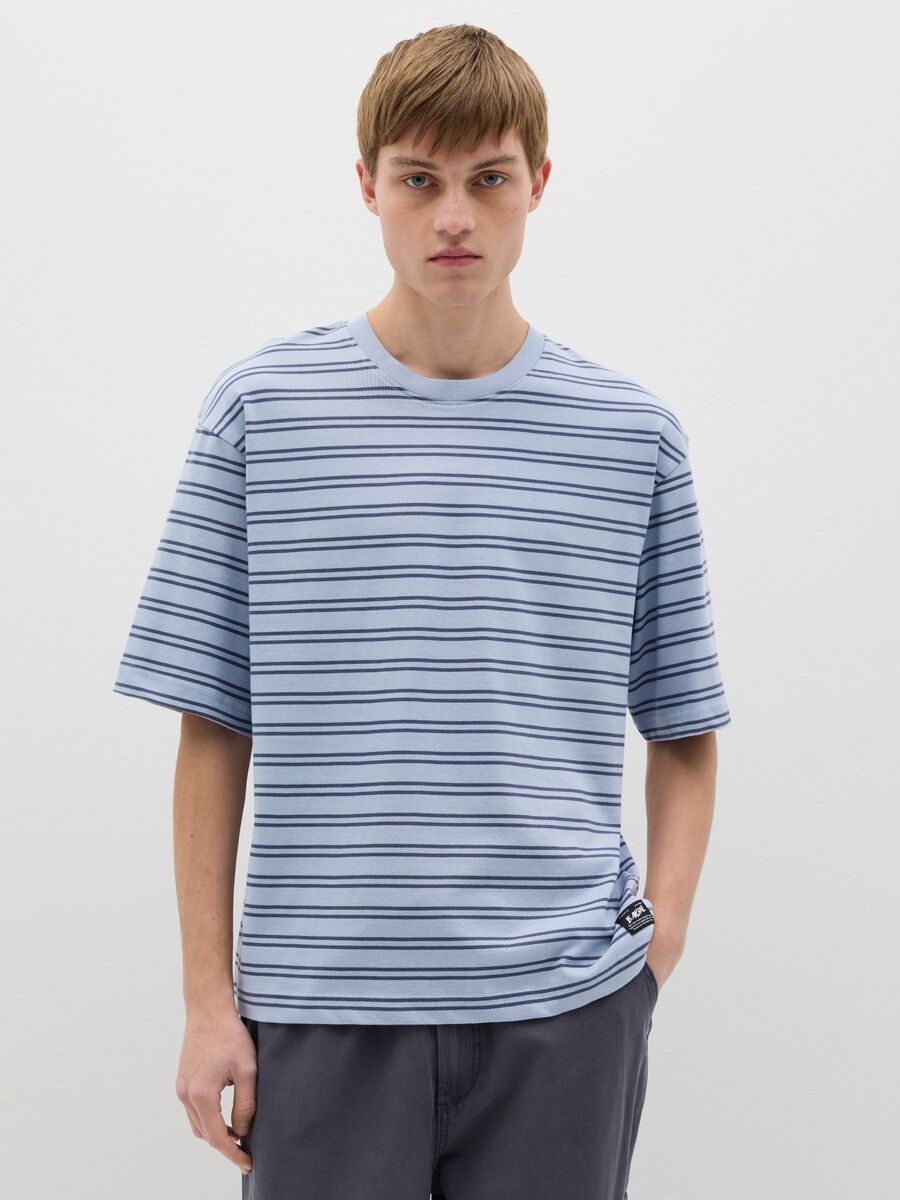 Striped cotton T-shirt_0