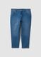 Blue denim slim-fit stretch cotton jeans_4