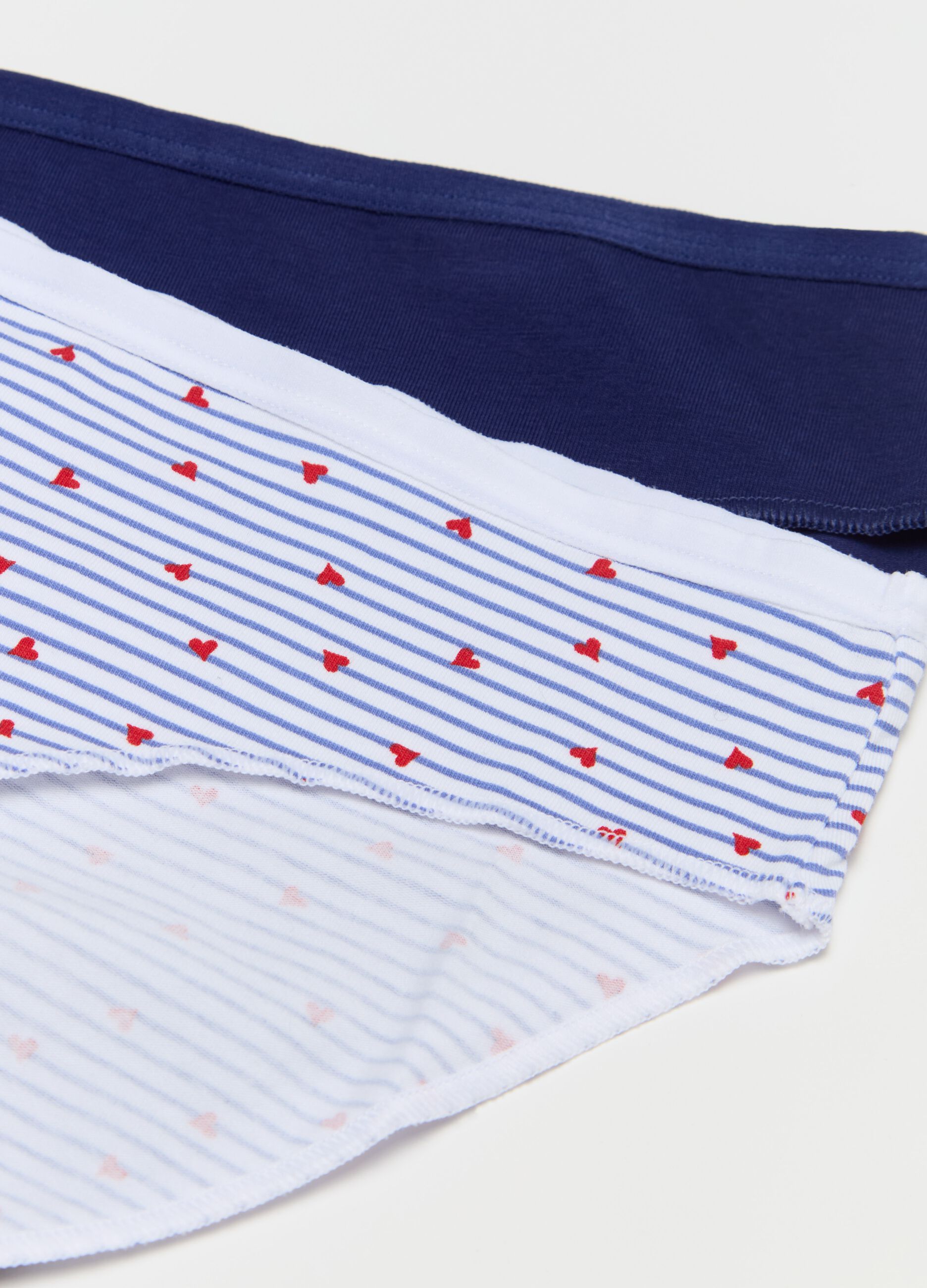 Five-pack briefs in stretch viscose and cotton