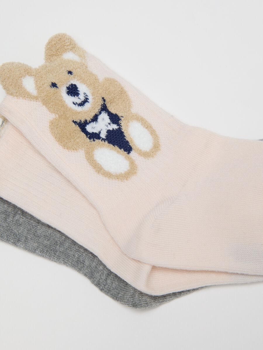 Girls' Multicolour Cotton Stretch Socks Set_2