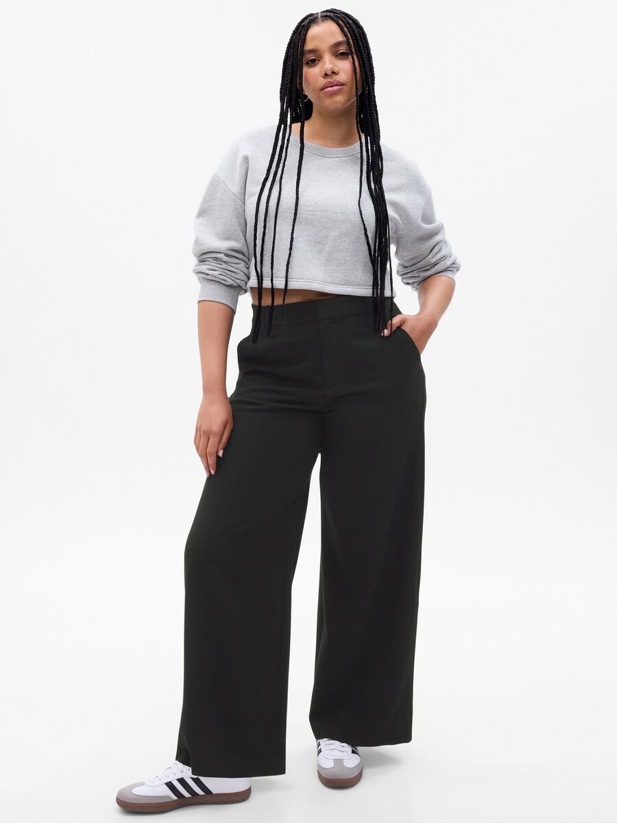 Pantaloni wide leg a vita alta_3