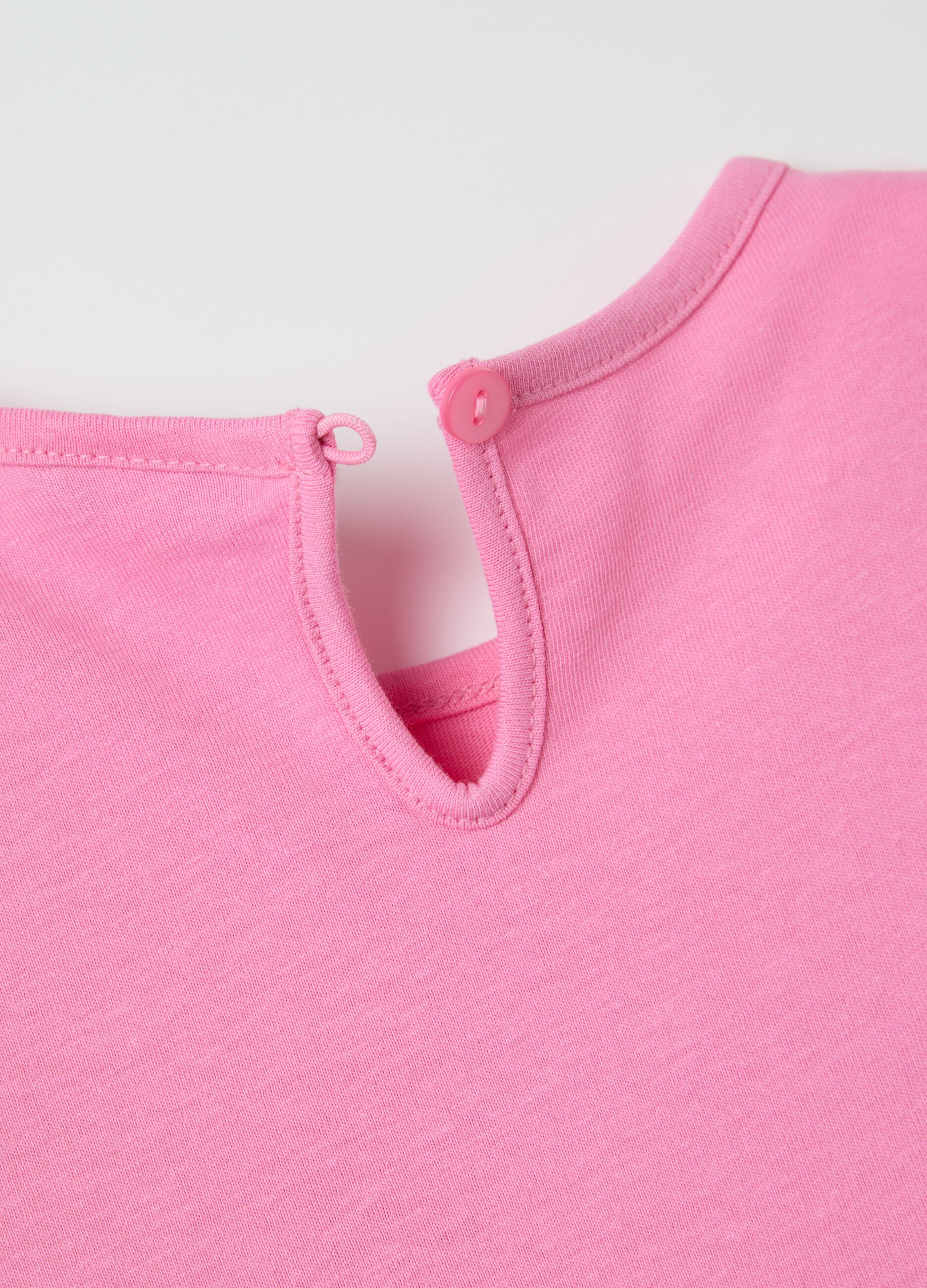 Cotton T-shirt with strawberry print