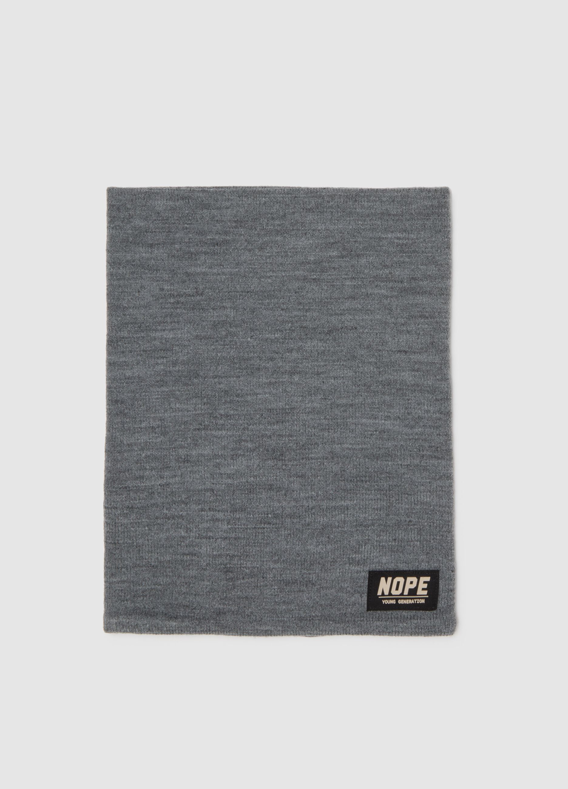 Children's Grey Stretch Fabric Scarf